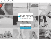 Tablet Screenshot of castlerockfootandankle.com
